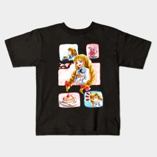 Little Blonde Girl Comic Kids T-Shirt